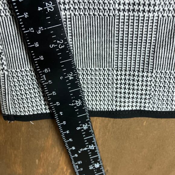 Zara Basic Womens Pants Black White Plaid Pull On Drawstring Pockets Small - Picture 7 of 10